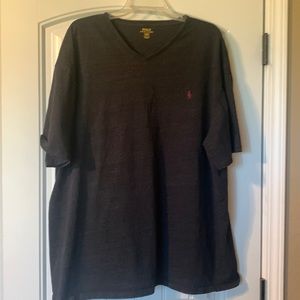 Mens Charcoal VNeck Tee